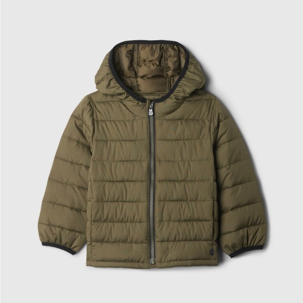 NWT Gap Kids ColdControl Puffer Jacket - Green 3T